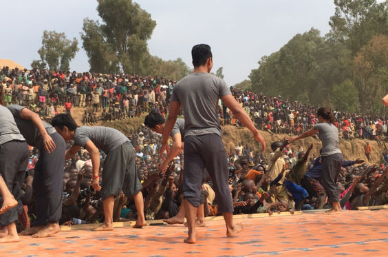 After our final performance of See You Yesterday at the Kigeme refugee camp